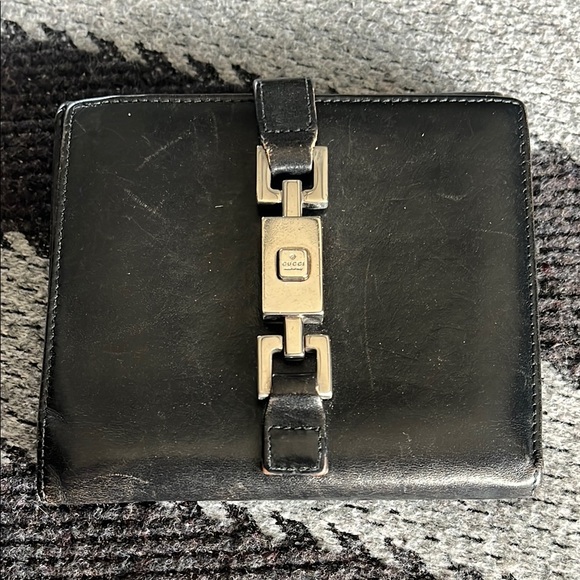 Gucci Handbags - Gucci Black Leather Wallet